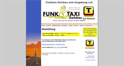 Desktop Screenshot of funktaxi-zwickau.de