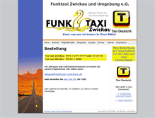 Tablet Screenshot of funktaxi-zwickau.de